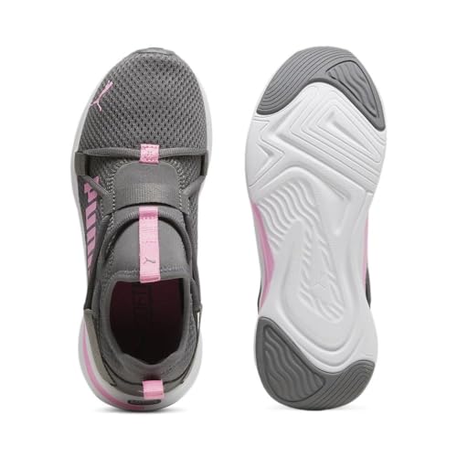 PUMA PUMA Unisex-Child, Rift Slip On Pop, Cool Dark Gray-Pink Delight, Little Kid, 10.5