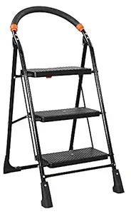 KTC Plus Black Heavy Folding Ladder/Steps Ladder (3 Steps Ladder)