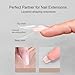 180-Piece Coffin Nail Forms, Clear Sandwich Structure Nail Tips, Nails Art and Pedicure Tools, Professional Beauty Supplies for Home, Salon, Bridal, Wedding, Travel, and DIY Creations