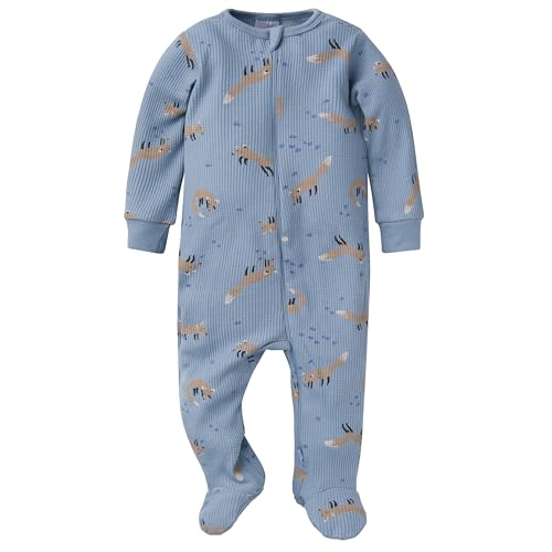Image of Gerber Baby Boys & Girls 2-Pack 2-Way Zip Thermal Footed Sleep 'N Play