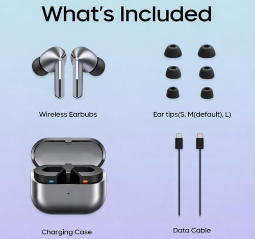 Image of Galax y Buds 3 Pro Wireless Earbuds, Powered by Galax y AI, IP57, Active Noise Cancellation, Adaptive Noise Control, 37hrs Battery, 360 Surround Sound, Pinch Controls, Gala xy Ecosystem, Grey