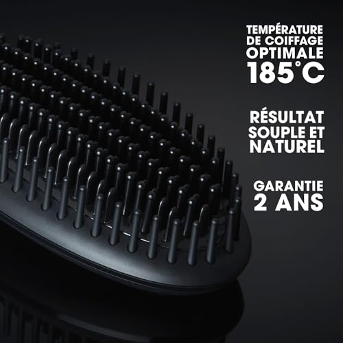 Brosse lissante ghd Glide brosse chauffante pour lissage rapide sur cheveux secs