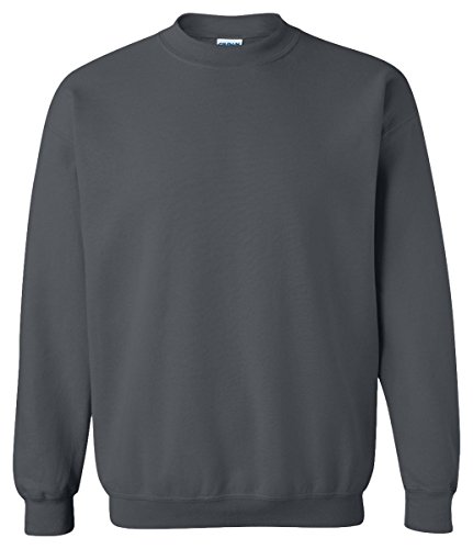 Gildan 18000 - Classic Fit Adult Crewneck Sweatshirt Heavy Blend - First Quality - Dark Heather - Medium