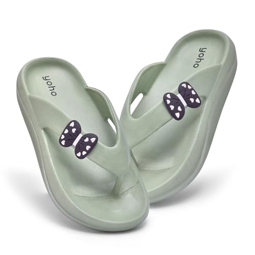 Image of YOHO PILO Slippers for Women | Lightweight & Waterproof Monsoon Footwear | Stylish & Comfortable Chhapal | Soft Orthopedic Flip-Flops, Daily Use Bathroom Slippers