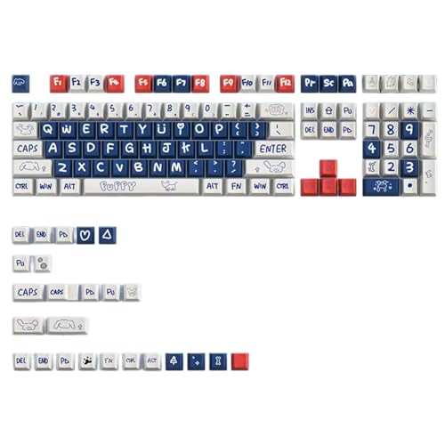 Capuchons PBT sublimation 133 touches anti-usure profil original pour clavier jeu mécanique