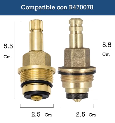 Repuesto de llave de regadera 5 repuesto de llave de regadera marca Genérico (2)