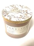 Sand + Fog Tahitian Vanilla Double Wick Soy Wax Blend Candle 12 Oz