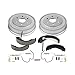 Power Stop KOE15394DK Rear Autospecialty Replacement Brake Kit with Brake Drums and Ceramic Brake Pads For 2005 2006 2007 2008 Chevy Silverado 1500 GMC Sierra 1500 [6 Lug Application Specific]