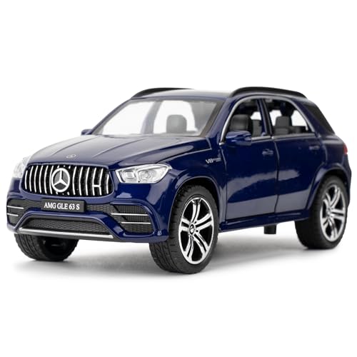TGRCM-CZ 1:32 Scale Compatible with Benz AMG GLE 63S SUV Toy Car,Alloy Diecast Pull Back Car Model with Light and Sound Toy Vehicles for Kids Boys Girls Gift (Blue)