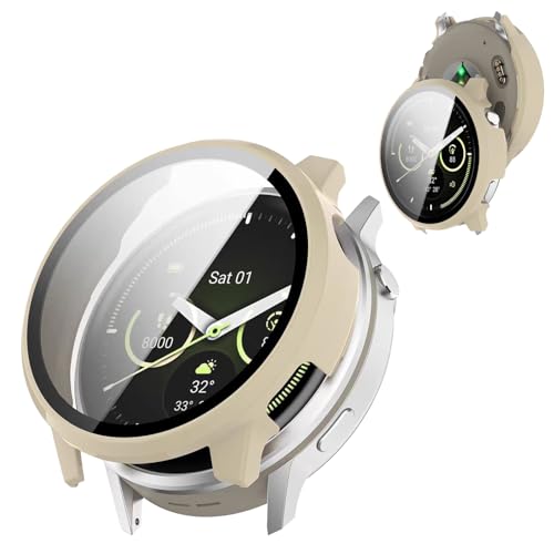 �y�t���J�o�[�ی�zBOOLINN For garmin(�K�[�~��) venu 2/3/3s/4 �P�[�X �Ή� venu 4 �J�o�[ 45mm �����^ PC+�K���X�f�� �����ߗ� ���ϋv �h�o�E�h�� �����ȒP �E�����₷�� �ϏՌ� �S�ʕی� �P�[�X�i�z���C�g