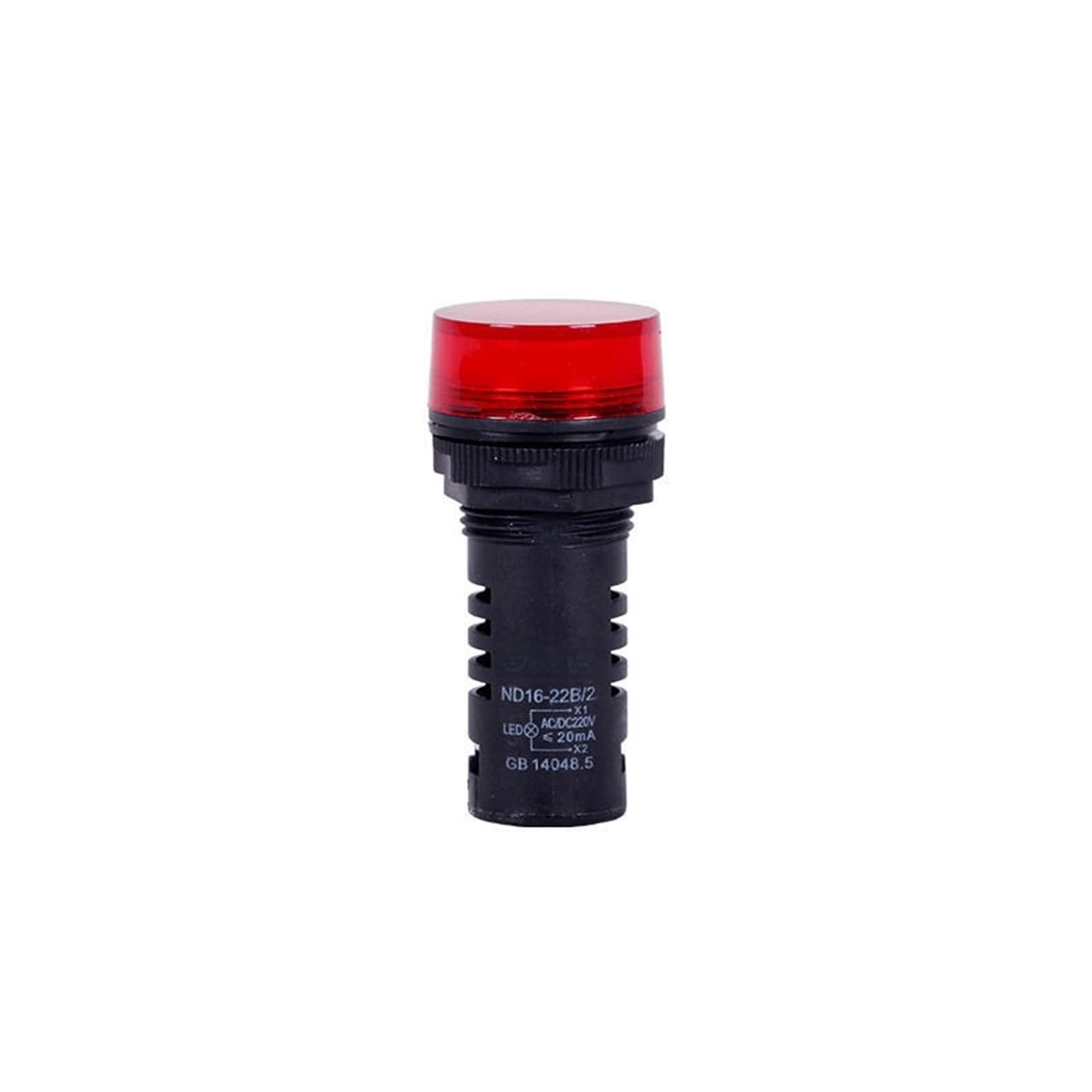 Luz indicadora de señal ND16-22B/4 220V roja para paneles 2