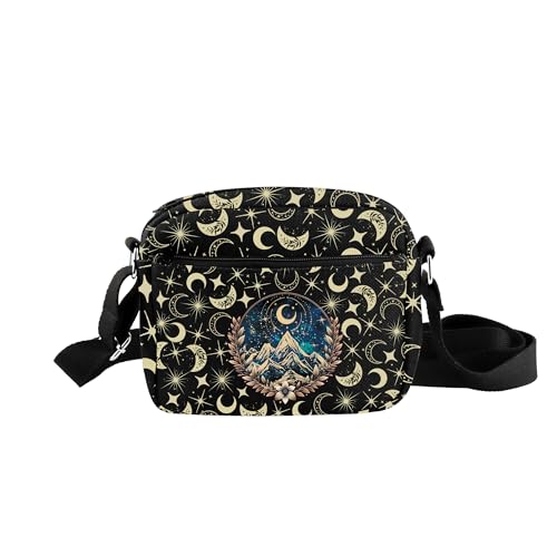 TOBGBE a Court Of And Roses Series Gifts Book Lover Crossbody Bag City of Stars Light Shoulder Purse Bag For Travel Daily Use