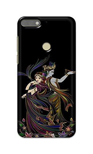 Image of Lord Radha and Krishna Hard Back Case Cover for Honor 7C / Huawei Y7 Prime (2018) / Huawei Y7 (2018) / Nova 2 Lite Back Cover -(J5) VNS2223