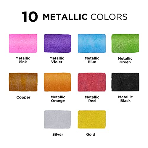 Metallic krijtstiften - 10 stuks krijtstiften - voor krijtbord, whiteboard, Blackboard, raam, labels, Bistro, glas - nat… - Image 3