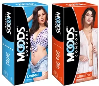 Moods Dotted+Ultrathin Condom -10's(Pack of 2)-picture-27