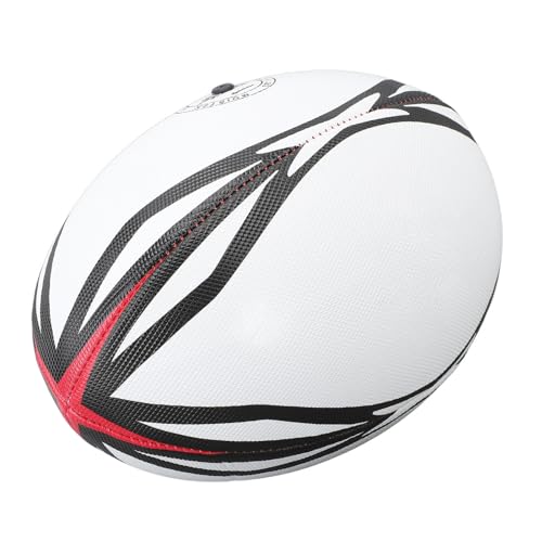 Inflatable Size 9 Rugby Ball for Training and Match, White