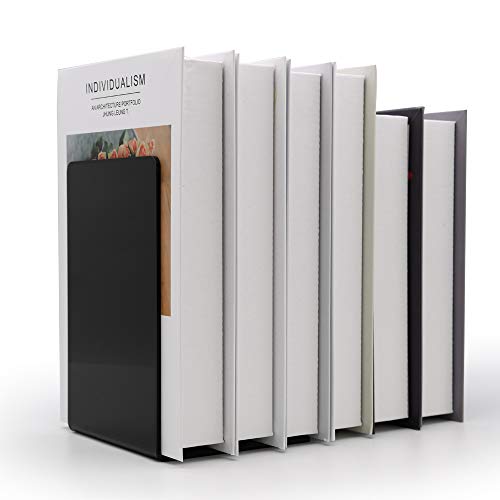 Bookend-Plastic Acrylic Bookends，Bookends，Book Ends For Shelves，Bookshelf Book Holder，Heavy Duty Book Ends (Black Book Ends) #TOP4