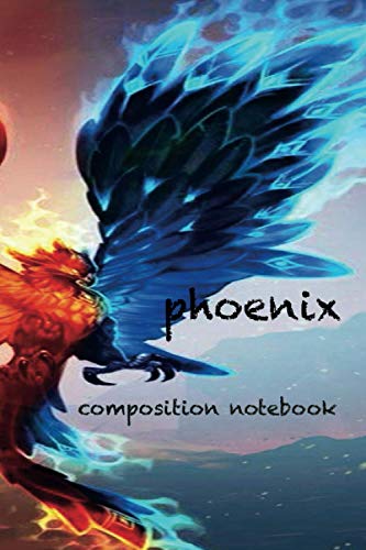 Phoenix Composition Notebook: Notebook large Size 6 x 9 Ruled 100 Pages