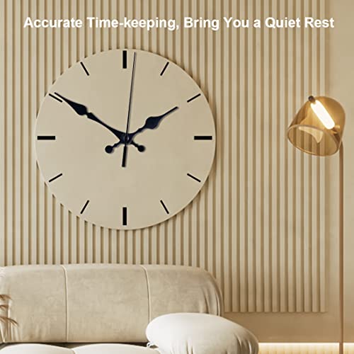 EMOON 3 Pack Silent Clock Mechanism Replacement Kit, Quartz Clock Movement with 7 Sets of Hands, Battery Operated (Shaft 16mm, 20mm, 23mm)