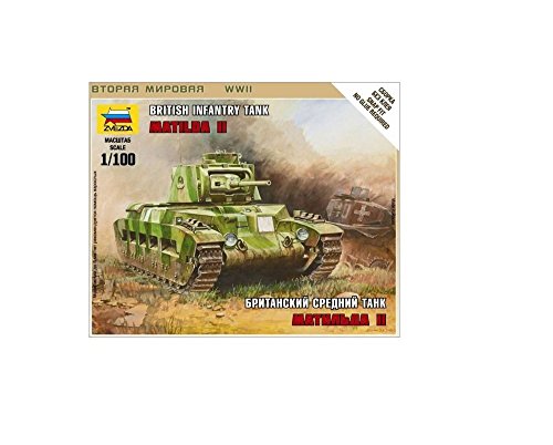 Zvezda - Z6171 - Model Building - Storm Tank - British Tank Matilda WK1
