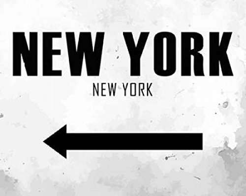 New York Arrow Poster Print by Kimberly Allen (8 x 10)