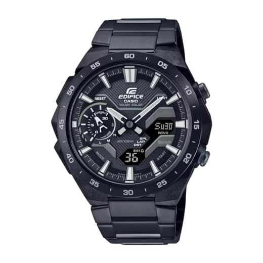 Casio Reloj Análogico-Digital para Hombres de Cuarzo con Correa en Acero Inoxidable ECB-2200DC-1AEF