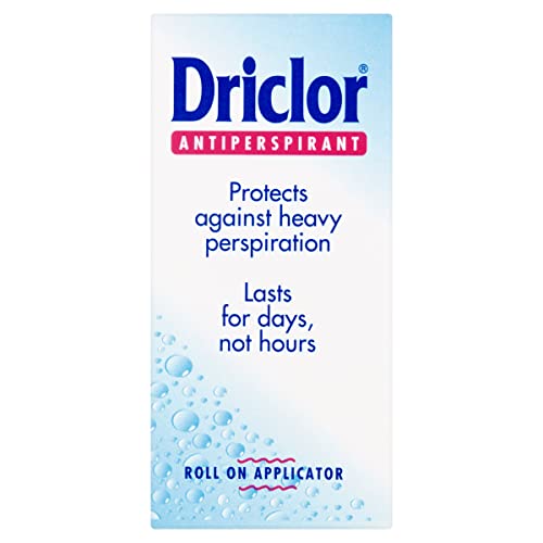 Driclor Antiperspirant Roll On Applicator, Protects Against Heavy Perspiration, 20 ml