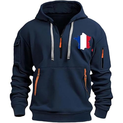 Sweater sweat-shirt mi-épais orange pour homme avec maille chic