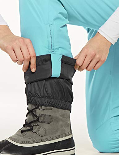 Tsla Women's Winter Snow Bibs, Waterproof Insulated Snowboard Overalls, Ripstop Ski Pants, Winter Snow Bib Mint, X-Small #TOP6