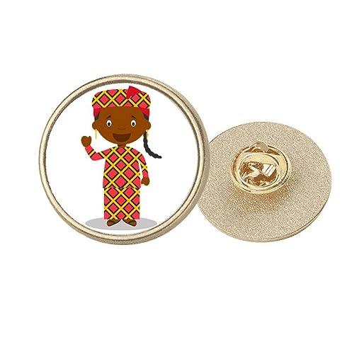 Broche en métal doré Black Mali M : l'élégance art déco pour sublimer vos vestes