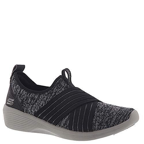 Skechers Sport Arya Women's Slip On 6.5 B(M) US Black-Charcoal