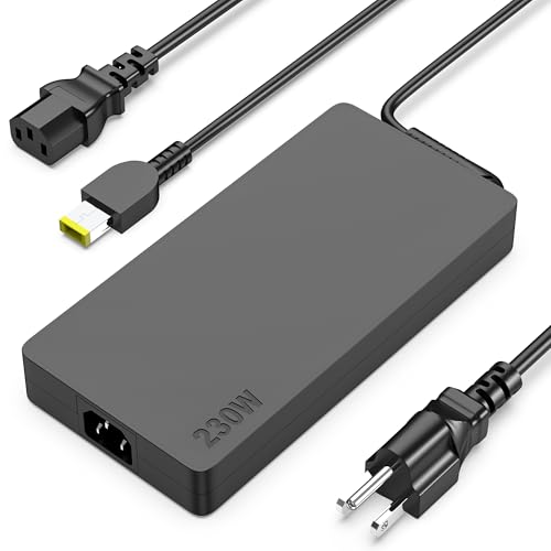 NELEBUTO New Legion 5 Charger,230W AC Adapter for Lenovo Legion 5 7 5P C7 S7 Y540 Y545 Y740 Y730 Y900 Y910 Y920 Y7000 Thinkpad P73 P53 P72 P52 P71 P51 P70 Laptop Power Adapter Supply