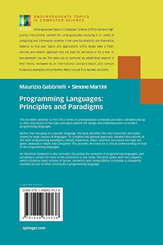 Programming Languages: Principles And Paradigms (Undergraduate Topics In Computer Science) #TOP1