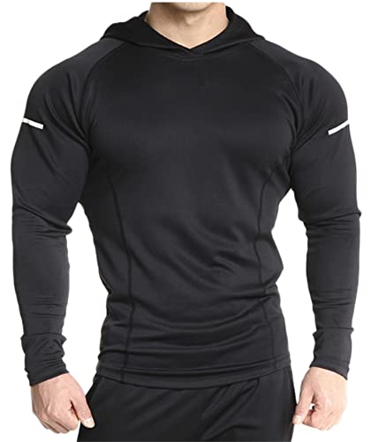 Andongnywell Men's Workout Long Sleeve Fishing Shirts UPF 50+ Sun Protection Fit Lightweight Athletic Performance T-Shirt4