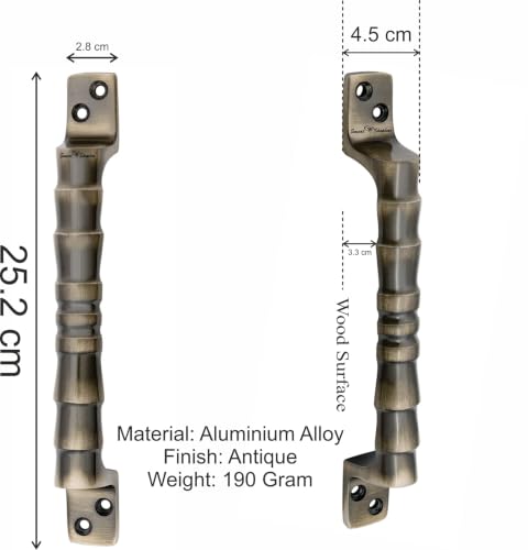 Image of Smart Shophar Door Pull Handle Aluminium Alloys Jaguar Cabinet Handle Antique /Vintage Style /User-Friendly Installation /Durable Construction /Enhances Cabinet Aesthetics Premium Aluminium Antique