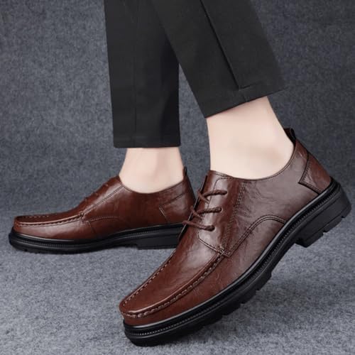 Men's Lightweight Wingtip lace-ups Business Executive Dress Shoes Leather Cap Toe Oxfords2