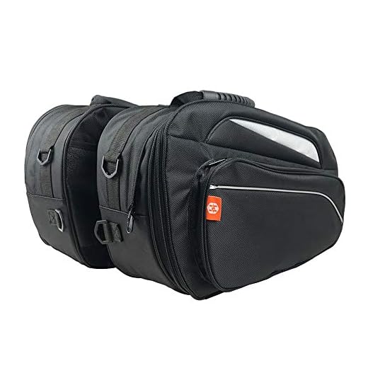 KKmoon Par Alforjas para Moto, Alforjas Moto Laterales,34L/1pc Bolsa de Casco de Moto Impermeable,1680D PU Cuero