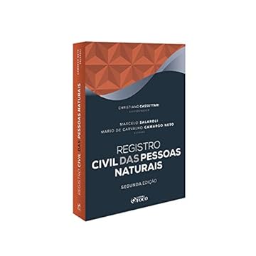 Capa do livro Registro Civil Das Pessoas Naturais - 2ª Ed - 2020