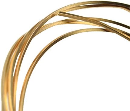 16 Gauge Square Dead Soft Red Brass Wire - 5FT