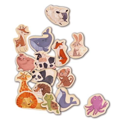 Hape(ハペ) 木製どうぶつマグネット 24.3×24.3×4.1cm 3才以上 木製 おままごと おもちゃ E2002