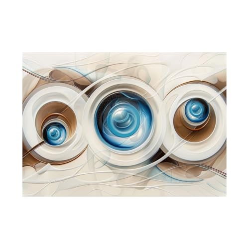 Affiche decoration murale salon en peinture abstraite 70x100cm