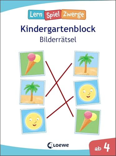 Die neuen LernSpielZwerge - Bilderrätsel: Kindergartenblock ab 4 Jahre -...