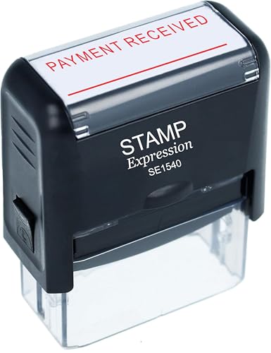 stampexpression - Payment Received with Line Self Inking Rubber Stamp