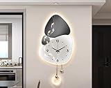 Orologio da parete moderno a LED con funzionamento silenzioso per soggiorno, ufficio e sala da pranzo
