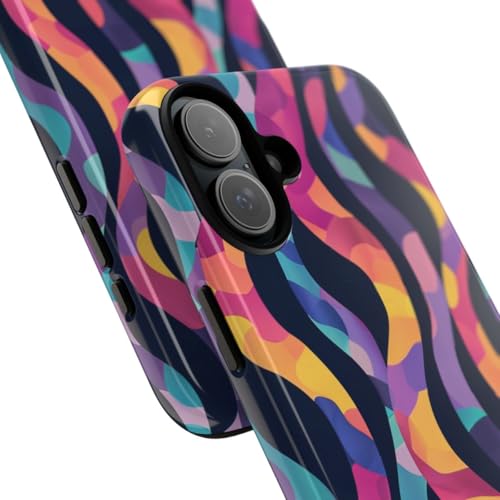 Coque rigide iPhone 16 Plus motif abstrait finition brillante luxe - 2