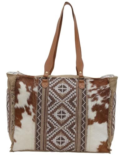 Myra Bag Western Leather Weekender Bag for Women - Elisa