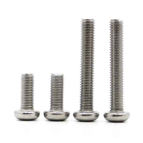 50�� M1 .2 .4 .6 ����3-8mm 304�X�e�����X�X�`�[�� �N���X���E���h�p���w�b�h�؃l�W�{���g(4mm,M1 50pcs)