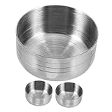 UTHCLO 3 piezas Tapas de Acero Inoxidable para Cocteleras de Tapas de Repuesto para Botellas Shaker Cubiertas Compactas y Portátiles para Vasos de Batido Accesorio Práctico para Bares y