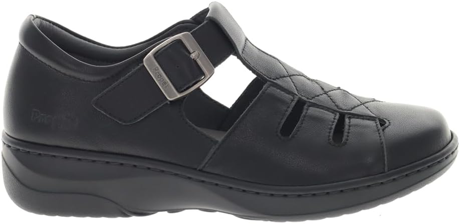 Propet Womens Gwyneth T-Strap Loafers Casual Sandals Casual - Black