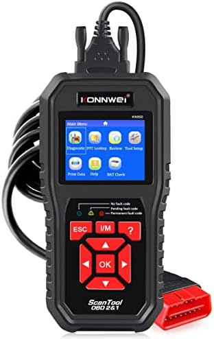 KONNWEI OBD2 Scanner Professional Car OBD II Scanner Auto Diagnostic Fault Code Reader Automotive Check Engine Light Diagnostic EOBD Scan Tool for All OBDII Protocol Cars Since 1996 (Enhanced KW850)